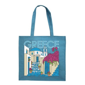 33816 ΤΣΑΝΤΑ ΚΑΜΒΑΣ ΜΕ ΤΟΠΙΟ GREECE -41Χ39Χ10ΕΚ -