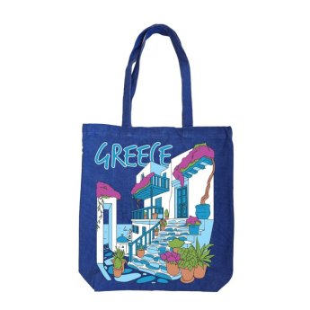 33774 ΤΣΑΝΤΑ ΚΑΜΒΑΣ ΜΕ ΤΟΠΙΟ GREECE -43Χ43ΕΚ -