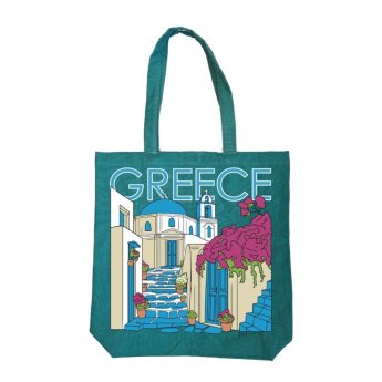 33773 ΤΣΑΝΤΑ ΚΑΜΒΑΣ ΜΕ ΤΟΠΙΟ GREECE -43Χ43ΕΚ -