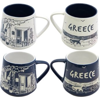 31239 ΚΟΥΠΑ ΜΕ ΓΑΤΟΥΛΑ GREECE 2ΧΡΩΜ. 340ML -