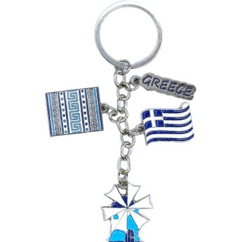 28821 ΜΠΡΕΛΟΚ ΜΕ ΑΝΕΜΟΜΥΛΟ ΚΑΙ ΣΗΜΑΙΑ GREECE ΑΣΗΜΙ -