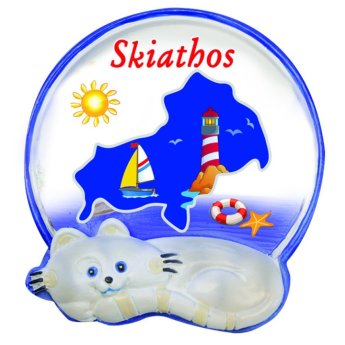 29308 ΜΑΓΝΗΤΑΚΙ ΧΑΡΤΗΣ ΜΕ ΓΑΤΑ SKIATHOS -
