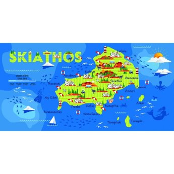 36289 ΠΕΤΣΕΤΑ ΘΑΛΑΣ. ΒΕΛΟΥΤΕ ΧΑΡΤΗΣ SKIATHOS -75Χ150ΕΚ