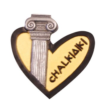 29758 ΜΑΓΝΗΤΑΚΙ ΚΑΡΔΙΑ ΚΙΟΝΑΣ CHALKIDIKI -ΧΡΥΣΟ -