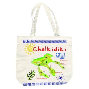 33164 ΤΣΑΝΤΑ ΚΑΡΑΒΟΠΑΝΟ ΧΑΡΤΗΣ CHALKIDIKI -43Χ40ΕΚ