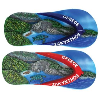 30262 ΜΑΓΝΗΤΑΚΙ ZAKYNTHOS ME ΧΕΛΩΝΑ 8EK -2ΧΡΩΜ -