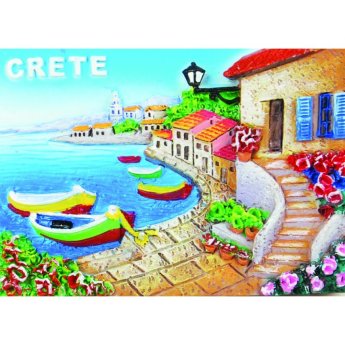 29234 ΜΑΓΝΗΤΑΚΙ ΛΙΜΑΝΑΚΙ ΜΕ ΒΑΡΚΕΣ CRETE -7.5X5.5ΕΚ -