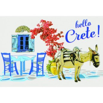 29257 ΜΑΓΝΗΤΑΚΙ ΓΑΙΔΟΥΡΑΚΙ HELLO CRETE -5Χ8ΕΚ -