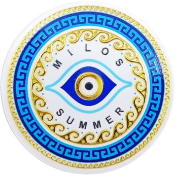 21093 ΜΑΓΝΗΤΑΚΙ ΜΑΤΙ SUMMER ΜΗΛΟΣ -7.5Χ7.5ΕΚ -