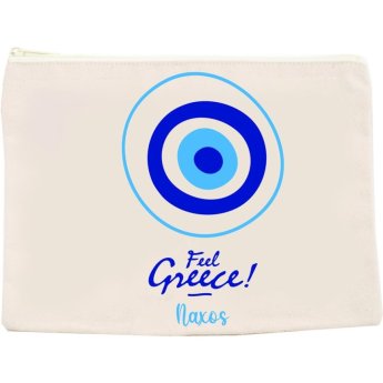 33537 ΠΟΡΤΟΦΟΛΑΚΙ ΚΑΜΒΑΣ ΜΑΤΙ FEEL GREECE ΝΑΞΟΣ -10Χ15ΕΚ -