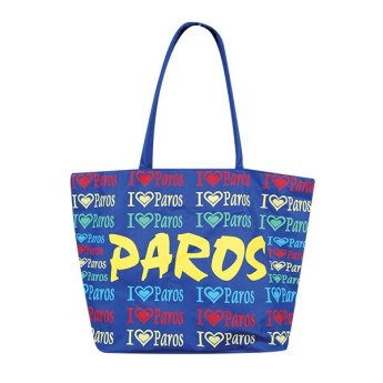 33131 ΤΣΑΝΤΑ ΘΑΛΑΣΣΗΣ ΓΡΑΜΜΑΤΑ PAROS ΜΠΛΕ -50Χ39Χ20ΕΚ -