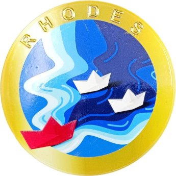 21131 ΜΑΓΝΗΤΑΚΙ ΚΑΡΑΒΑΚΙΑ ΡΟΔΟΣ -7.5Χ7.5ΕΚ -