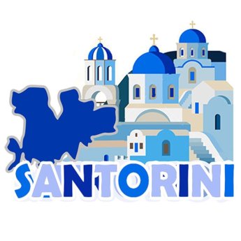 29334 ΜΑΓΝΗΤΑΚΙ  ΕΚΚΛΗΣΙΕΣ  SANTORINI