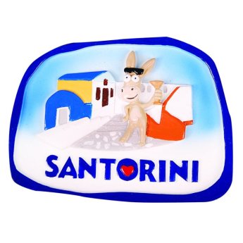 29530 ΜΑΓΝΗΤΑΚΙ ΓΑΙΔΟΥΡΑΚΙ SANTORINI ΛΕΥΚΟ-