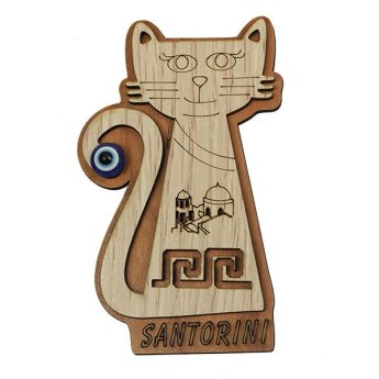 29347 ΜΑΓΝΗΤΑΚΙ ΓΑΤΑΚΙ ΜΕ ΜΑΤΑΚΙ SANTORINI -