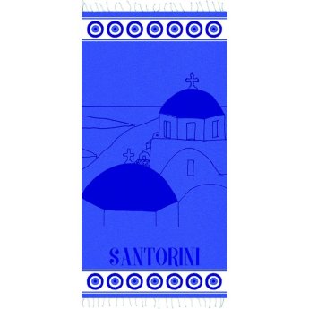 34081 ΠΕΤΣΕΤΑ PESTEMAL SANTORINI -90Χ180ΕΚ