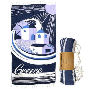 42-2942 Πετσέτα Θαλάσσης Pestemal Greek Island -280g 90x180cm