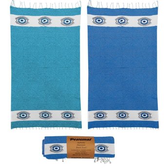 42-2253 Πετσέτα Θαλάσσης Pestemal Ματάκια -280g  90x180cm