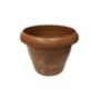32-800-1457 ΓΛΑΣΤΡΑ ΠΛΑΣΤΙΚΗ ΣΤΡΟΓΓΥΛΗ Νο3 ANTIQUE ΚΑΦΕ 4LT Φ25 X Υ20CM