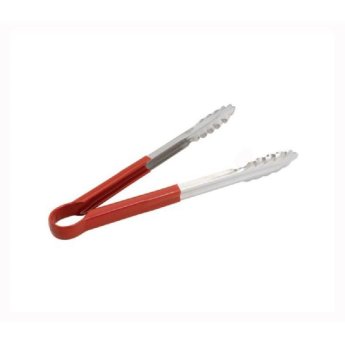 1390-21 ΛΑΒΙΔΑ BBQ INOX ΜΕ ΚΟΚΚΙΝΗ ΛΑΒΗ 35CM