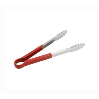 1390-20 ΛΑΒΙΔΑ BBQ INOX ΜΕ ΚΟΚΚΙΝΗ ΛΑΒΗ 30CM