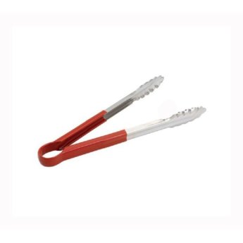 1390-19 ΛΑΒΙΔΑ BBQ INOX ΜΕ ΚΟΚΚΙΝΗ ΛΑΒΗ 23CM