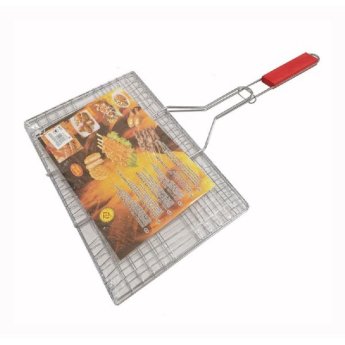 1390-02 ΣΧΑΡΑ ΨΗΣΙΜΑΤΟΣ BBQ ΜΕ ΞΥΛΙΝΗ ΛΑΒΗ 34.5X22.5X54CM