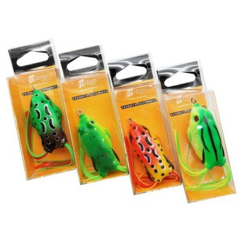 1374-67 MIZOO FISHING ΤΕΧΝΗΤΟ ΔΟΛΩΜΑ ΒΑΤΡΑΧΟΣ ΜΕ ΔΙΠΛΑ ΑΓΚΙΣΤΡΑ ΠΡΑΣΙΝΟ - ΠΟΡΤΟΚΑΛΙ
