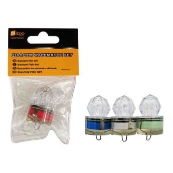 1374-06 MIZOO FISHING ΣΙΑΛΟΥΜ ΣΠΙΘΑ LED 3 ΧΡΩΜΑΤΑ  3.5CM