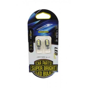 20564-20 ΛΑΜΠΑ ΑΥΤΟΚΙΝΗΤΟΥ 2ΤΜΧ C1513 T10-6SMD-3528 12V-1.5W 0.1A 10X25MM ΛΕΥΚΟ