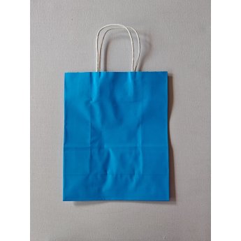 06504-lightblue ΣΑΚΟΥΛΑ ΧΑΡΤΙΝΗ 31x42x12cm. 12 ΤΕΜ. ΓΑΛΑΖΙΟ