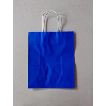 06500-blue ΣΑΚΟΥΛΑ ΧΑΡΤΙΝΗ 12x15x6cm. 12 ΤΕΜ. ΜΠΛΕ