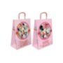 19-359 Τσάντα Δώρου Χάρτινη Minnie ροζ Πεταλούδες 32cm 32x24x10cm
