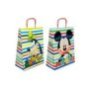 19-367 Τσάντα Δώρου Χάρτινη Mickey Άσπρη με Ρίγες 32cm 32x24x10cm