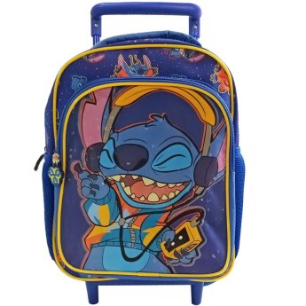 50-3541 Τσάντα Τρόλευ Νηπίου Stitch με  Μπροστινή Τσέπη 29cm