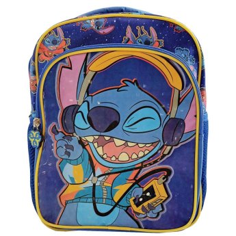 50-3547 Τσάντα Πλάτης  Νηπίου Stitch με Μπροστινή Τσέπη 29cm