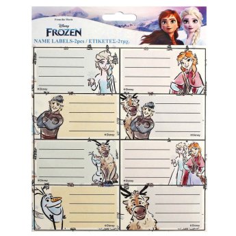 50-3529 Ετικέτες Frozen  σετ-2φύλλα 16 Ετικέτες 15x20cm