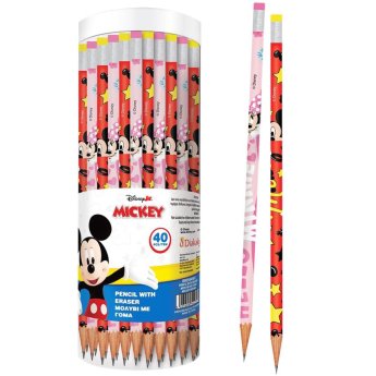 50-3462 Μολύβι με Γόμα Mickey. Minnie