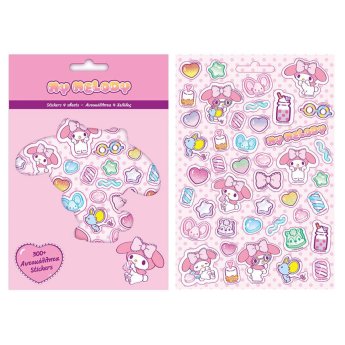 6-730 Μπλοκ με 300 Αυτοκόλλητα my Melody 21.5x14.5cm