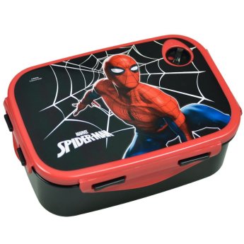 50-3497 Δοχείο Φαγητού Πλαστικό pp 900ml  Spiderman Black City 17.5x7x13cm  900ml