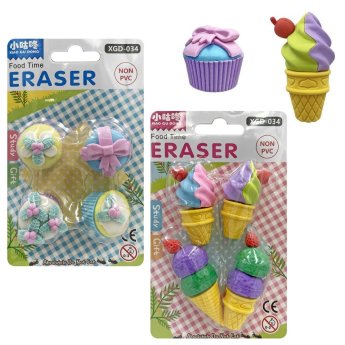 50-3371 Γόμες 3d Cupcake 4τεμ -3cm