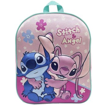 50-3258 Τσάντα Πλάτης Νηπίου Stitch kai Angel 3d 31cm