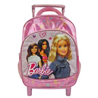 50-3239 Τσάντα Τρόλεϋ Νηπίου Ανατομική Πλάτη Barbie 29x23x10cm