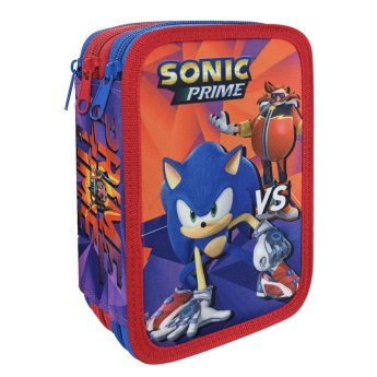 50-3120 Κασετίνα Γεμάτη Τριπλή Sonic 19.5x12.5x7cm