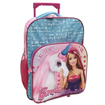 50-3105 Τσάντα Τρόλευ Δημοτικού Barbie 43x31x18cm