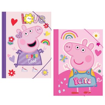 50-3085 Ντοσιέ Χάρτινο Λάστιχο Peppa pig 25x35cm