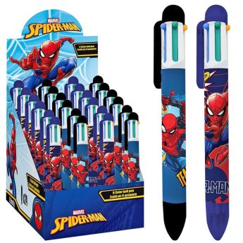 50-3064 Στυλό 6 Χρωμάτων Spiderman
