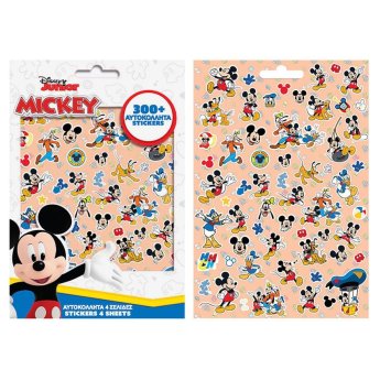 6-698 Μπλοκ με 300 Αυτοκόλλητα Mickey 21.5x14.5cm