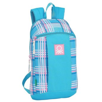 50-2864 Τσάντα Πλάτης Ανατομική Benetton Tartan 39x22x10cm