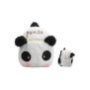 50-3007 Τσάντα Πλάτης Νηπίου Βελούδινη Panda 26x24x10cm